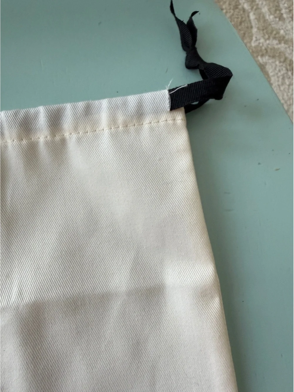 Kate Spade New York White Drawstring Dust Bag